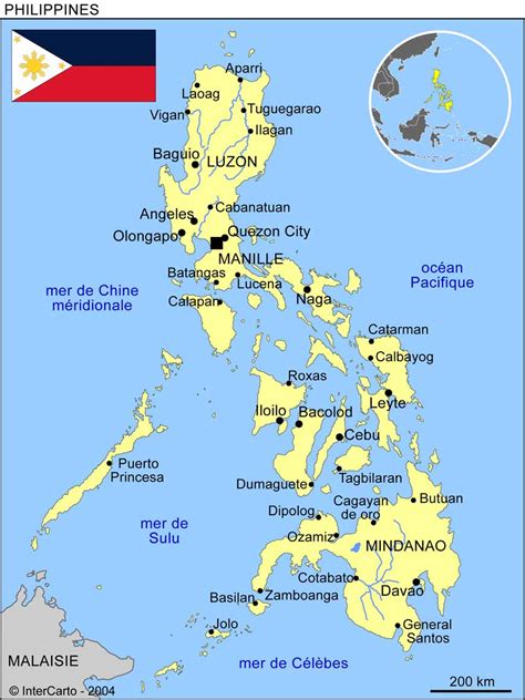 philippinrs|philippines carte géographique.